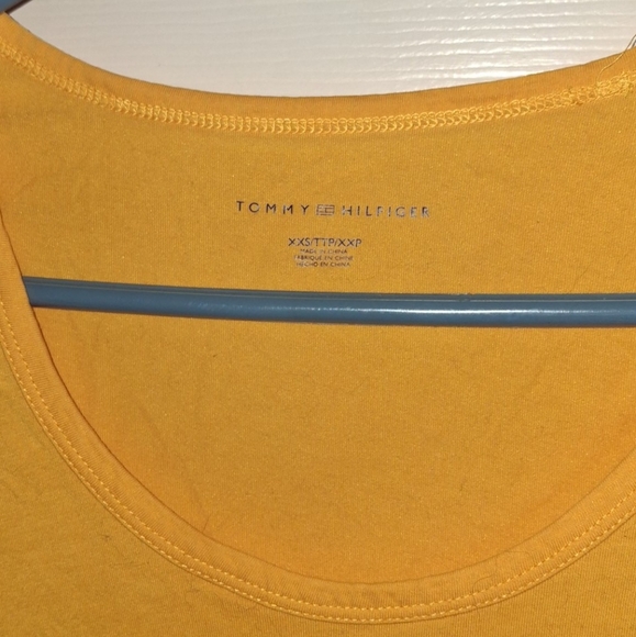 🍃 3 for 36 - XXS - Yellow Tommy Hilfiger Shirt - Picture 3 of 5